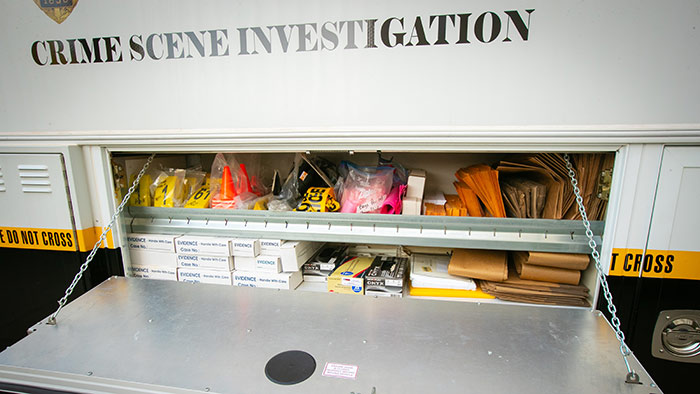 Crime scene investigation equipment.