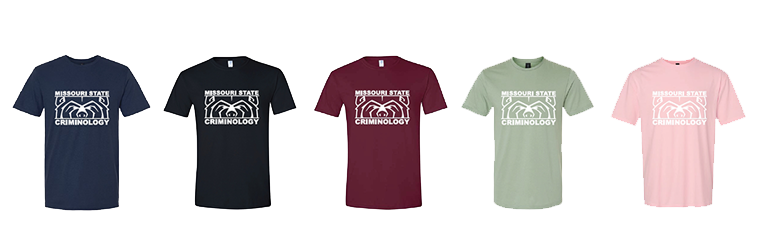 Graphic showing lineup of t-shirts in various colors
