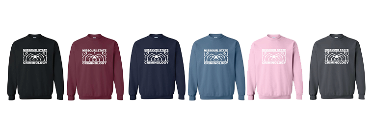 Graphic of crewneck sweatshirts in various colors